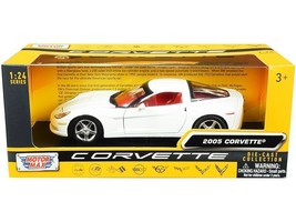 2005 Chevrolet Corvette C6 White with Red Interior &quot;History of Corvette&quot; Series - £31.85 GBP