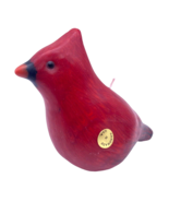 Cardinal Bird Candle Shaped Wax Red Figure New Vintage Christmas Display... - $29.52