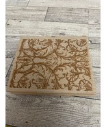 All Night Media Decorative Feathery Floral Background 580k03 Wood Stamp - £7.07 GBP