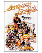 American Graffiti Classic Hot Rod Car Art Ron Howard Cast 16x20 Canvas Giclee - £55.94 GBP