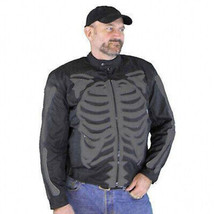 Reflective Skeleton Textile Jacket with Dark Gray Bones - £98.00 GBP+