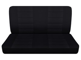 Front Bench seat covers  fits 1955 to 1962 Chevy Bel air 4door sedan solid black - £50.83 GBP