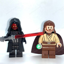 New 2Pcs Qui-Gon Jinn And Darth Maul Star Wars Duel On Tatooine Minifigures USA  - $19.97