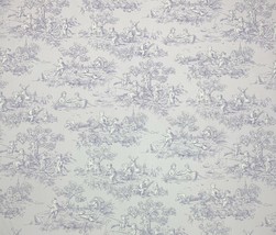P Kaufmann Bryant Park Lavender Kid Toile Multipurpose Fabric By The Yard 54"W - $14.49