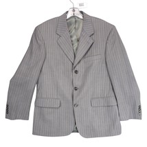 Kilburne &amp; Finch Men&#39;s 38S Gray Pinstripe Wool Blend Blazer Jacket Forma... - $20.00