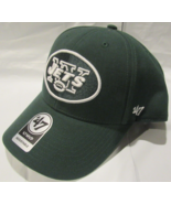 NWT NFL 47 Brand  MVP Baseball Hat-New York Jets Adjustable Green OSFM - £23.69 GBP