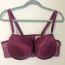 New Cacique Bra 44D Magenta Pink Smooth Demi Convertible Straps Underwired - £16.20 GBP