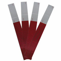 Blazer Highly Reflective Conspicuity Tape 4-Piece B280RW Red White 2 x 18-in NIP - $15.86