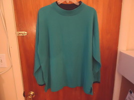 Womens Vanderbilt Blueish Green Size 42 Pull Over Long Sleeve Top &quot; BEAUTIFUL TO - £13.15 GBP