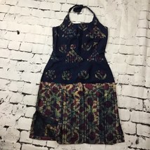 Tie Dye Batik Look Handmade Dress Sz S-M Halter Style Sundress - £15.56 GBP