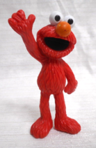 Vintage Waving ELMO Sesame Street PVC Figure Muppet Cake Topper Figure Henson 3&quot; - £9.85 GBP