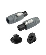 PNGKNYOCN Audio Speaker Plug Kit，Twist Lock NL4FC Speakon Cable Mount Ro... - $13.23