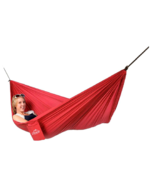 NEW Blue Sky Outdoor SIngle Parachute Hammock red 72231 in portable storage bag