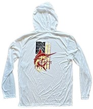 Long Sleeve Fishing Hoodie Shirt- USA- Restaurant Tiki Docks- Florida - £31.26 GBP