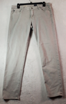 AG Adriano Goldschmied Stevie Ankle Pants Men Size 31R Gray Pockets Straight Leg - £15.83 GBP