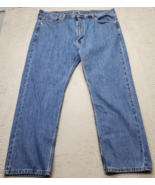 Levi Strauss &amp; Co. Jeans Men 42/30 Blue Denim 5 Pockets Straight Leg Rel... - $34.35