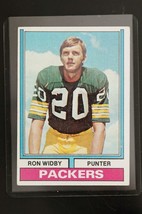 Vintage Football Trading Card 1974 Topps #56 Ron Widby Green Bay Packers - £7.86 GBP