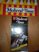 Medieval Time Souvenir Brochures &amp; Crown Hat Kissmmee Florida  - £5.49 GBP