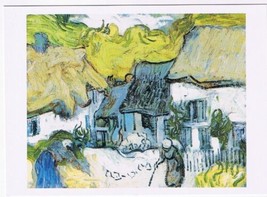 Postcard Thatched Roofs At Auvers Vincent van Gogh 4 x 6 - £2.87 GBP