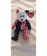 1999 Ty Spangle White Face Beanie Babies Bear - $9.99