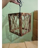 Pendant Hanging Lamp with Wooden base, Wooden Lamp Home Decoration - $125.00
