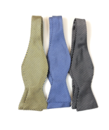 Brooks Brothers 346 Set of 3 Silk Bow Tie Adjustable Made in USA - $39.59