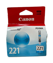 Canon Pixma CLI-221C 221 C Cyan Ink Cartridge - $19.79