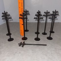 9 Vintage Marx Telephone Poles 7&quot; Model Railroad O Gauge Electric Poles ... - $11.30