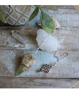 Green &amp; Brown Fluorite Pendulum with Jasper Beads ~ Stable and Protectiv... - $28.95