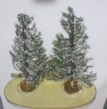 Lemax 2pc White Pine Trees about 12 inches - £14.61 GBP