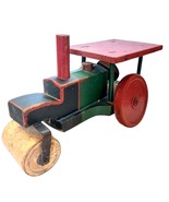 Antique Gould Manufacturing Toddler Toy Steam Roller Painted Wood Oshkos... - £147.63 GBP