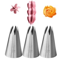 1M Piping Tip For Cake Decorating,Seamless Icing Tips,3 Pcs Decorating T... - $12.99