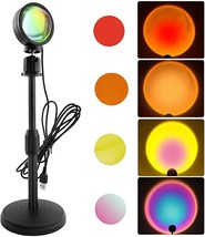 Sunset Projection lamp Multi Colors, 360 Degree Rotation Night Lamp for Bedroom - £20.04 GBP