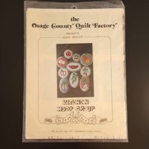 Kitchen Hoop Group Craft Pattern The Osage County Quilt Factory Applique - £7.69 GBP