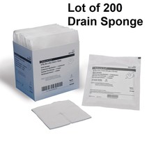 200 Ct, Dermacea I.V Split Sponges Dressing Drain Sponge Sterile 4 x 4 6... - £25.53 GBP