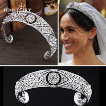 Austrian Rhinestone Meghan Princess Crown Crystal Bridal Tiaras Crown Diadem For - £18.51 GBP