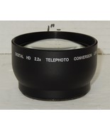 Digital HD 52mm 2.2x Telephoto Conversion Lens Adapter Filter camera acc... - $277.43 MXN