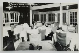 Wis. Timme&#39;s Ranch at Bridge Hwy 12 Lake Delton Interior View RPPC Postcard O12 - £19.94 GBP