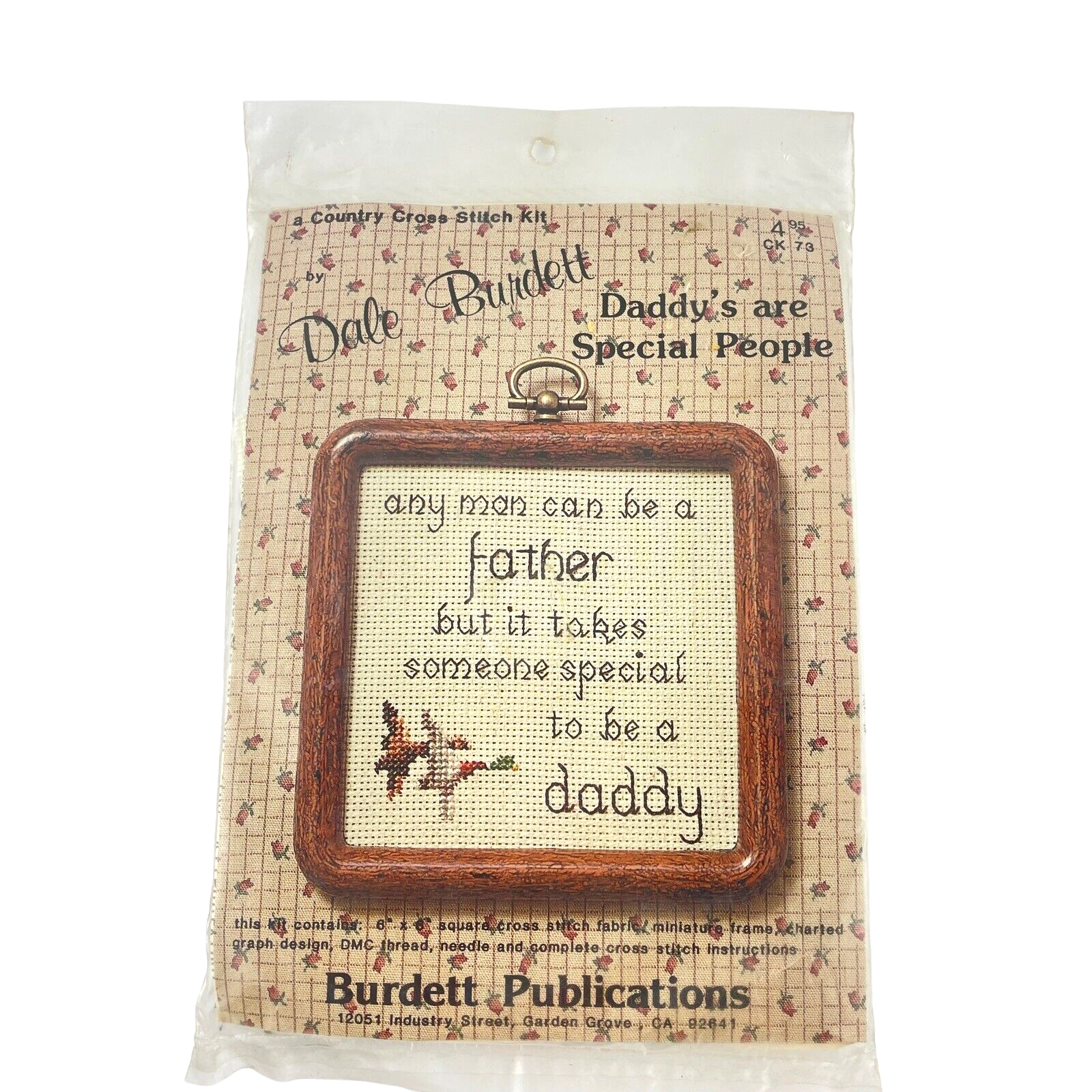 Dale Burdett Country Cross Stitch  Daddy's Are Special People Kit CK73 + Frame - $12.55