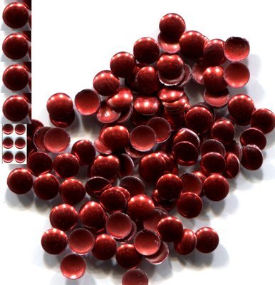 ROUND Smooth Nailheads 2mm Hot Fix RED 144 PC  1 gross - $5.79