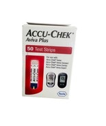 Accu-Chek Aviva Plus Blood Glucose Test Strips - 50 Count - $1,760.79 MXN
