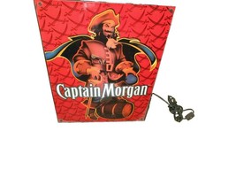 Vintage Captain Morgan Bar/Business/Man Cave Plastic Sign 18 1/2&quot; H x 13... - $122.75