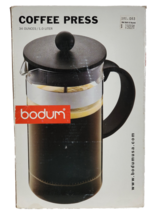 Bodum French Press Coffee Tea Maker Glass Stainless Steel 1 liter 34 ounce - £13.82 GBP