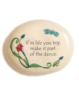 If In Life You Trip... Ceramic Garden Rock Table Plaque Paperweight Home... - £7.83 GBP