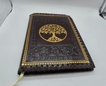 Barnes and Noble Tree of Life Journal Golden Leaf Leather - $19.79