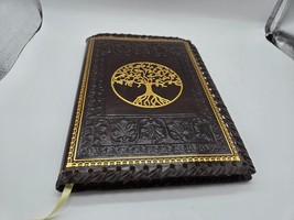 Barnes and Noble Tree of Life Journal Golden Leaf Leather - £15.50 GBP