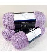 NEW Mainstays Sweet Violet Sparkle Glitter Soft Acrylic Yarn SET 3 paste... - $551.19 MXN