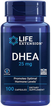 D H E A Healthy Aging Dietary Supplement 100 Capsule 25mg Life Extension - £12.53 GBP
