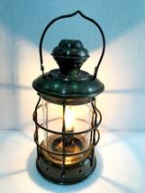 Vintage Brass Electric Lamp Maritime Ship Lantern Boat Hanging Decorative Light - £47.24 GBP