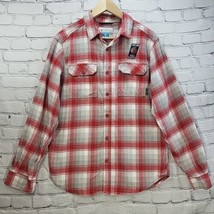 Trail Blazer Columbia Sportswear Flannel Shirt Mens Sz S Red Plaid  - $15.84
